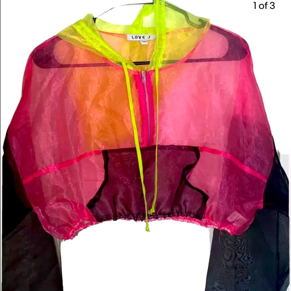 Cropped hoodie 100% polyester
